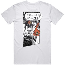 Ottawa Ice Hockey Sickos Comic Fan Worn Look T Shirt