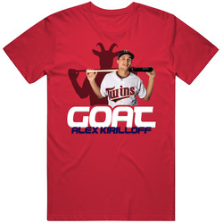 Alex Kirilloff Goat Greatest Of All Time Baseball Player Fan T Shirt