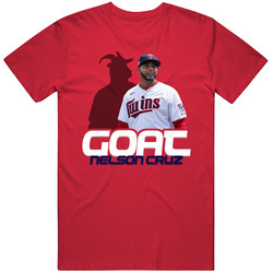Nelson Cruz Goat Greatest Of All Time Baseball Player Fan T Shirt