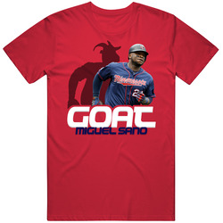 Miguel Sano Goat Greatest Of All Time Baseball Player Fan T Shirt
