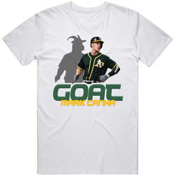 Mark Canha Goat Greatest Of All Time Baseball Player Fan T Shirt