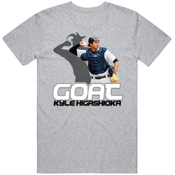 Kyle Higashioka Goat Greatest Of All Time Baseball Player Fan T Shirt