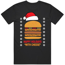 Happy Holidays With Cheese Samuel Jackson Christmas T Shirt