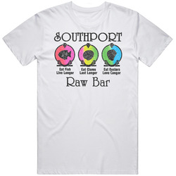 Southport Raw Bar Seafood Fort Lauderdale Logo Grunge T Shirt