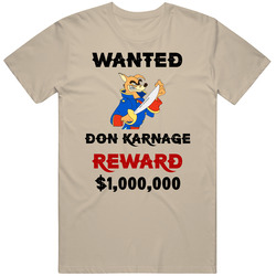 Don Karnage Wanted  Cartoon T Shirt