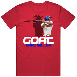 Brad Miller Goat Greatest Of All Time Baseball Player Fan T Shirt