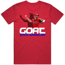 Zack Wheeler Goat Greatest Of All Time Baseball Player Fan T Shirt