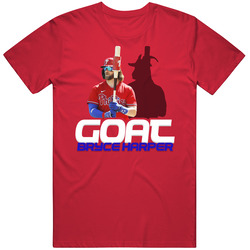 Bryce Harper Goat Greatest Of All Time Baseball Player Fan T Shirt