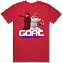 Aaron Nola Goat Greatest Of All Time Baseball Player Fan T Shirt