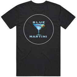 Blue Martini Restaurant Logo Fort Lauderdale T Shirt