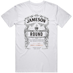 Jameson Round Whiskey Brand Label T Shirt