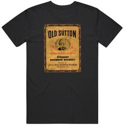 Old Sutton Straight Bourbon Whiskey Distressed Logo T Shirt