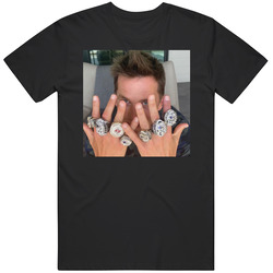 Tom Brady Superbowl Rings Sports Fan T Shirt
