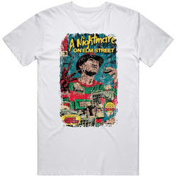 A Nightmare On Elm Street Comic Cover Distressed T Shirt