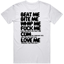 Kourtney Kardashian Beat Me Bite Me Whip Me T Shirt
