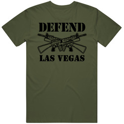 Las Vegas Defend This City Army Military Strong Las Vegas Custom T Shi