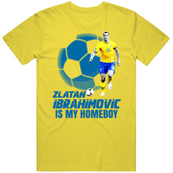Zlatan Ibrahimovic Is My Homeboy Sweden Flag Euro Cup Soccer T Shirt
