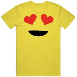 Emoji Heart Eyes Face Funny Halloween Costume Party T Shirt