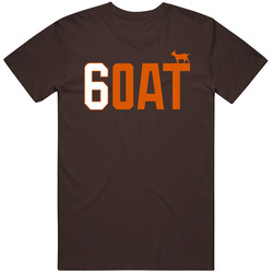 Baker Mayfield 6 Goat Cleveland Football Player New Rookie Fan T Shirt
