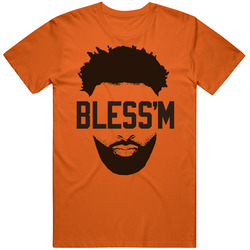 Bless'm Cleveland Jarvis Landry Face Football Player Fan T Shirt