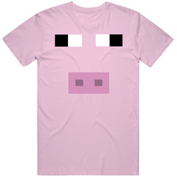 Minecraft Pig Face Halloween Costume T Shirt