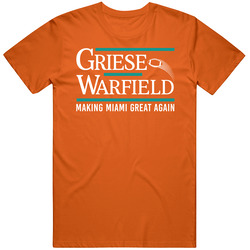 Bob Griese Paul Warfield President Miami Football Duo Fan T Shirt
