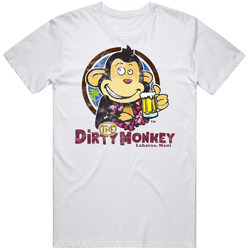 The Dirty Monkey Maui Hawaii Restaurant Worn Look T Shirt