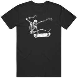 Skateboarding Skeleton Punk T Shirt