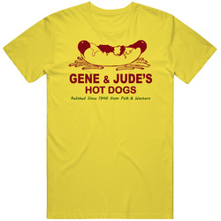 Gene And Jude's Hot Dog Fast Food Restaurant Sign Fan Logo T Shir