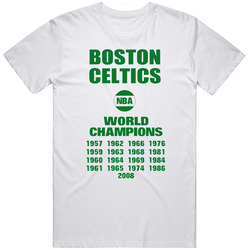 Boston Celtics World Champions T Shirt