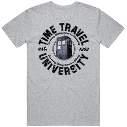 Time Travel University Worn Look T Shirt