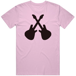 Duelling Crossed Guitars Fun The It Crowd Tv Show T Shirt