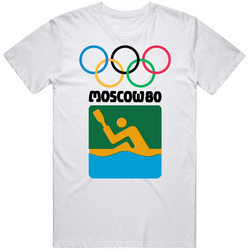 Moscow 80 Olympics Canoeing T Shirt