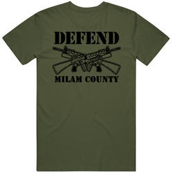 Defend Milam County Army Military Strong Custom T Shirt