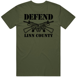 Defend Linn County Army Military Strong Custom T Shirt