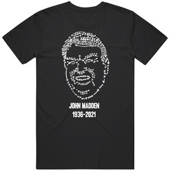 John Madden 1936 To 2021 Playbook T Shirt