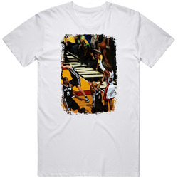 Most Iconic Basketball Shots Ray Allen Miami Distressed T Shirt