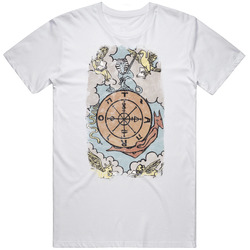 The Wheel Of Fortune Tarot Card Grunge Look T Shirt