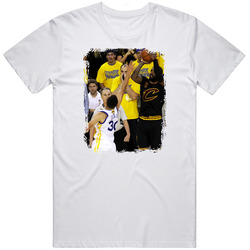 Most Iconic Basketball Shots Kyrie Irving Game 7 Shot Distressed T Shi