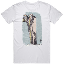 The Hermit Tarot Card Grunge Look T Shirt