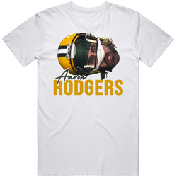 Aaron Rodgers Sideways Head Green Bay Football Player T Shirt