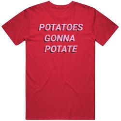 Potatoes Gonna Potate Distressed T Shirt