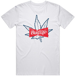 Budlife Marijauna Weed Distressed T Shirt