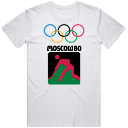 Moscow 80 Olympics Hockey T Shirt