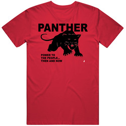 Panther Power To The People Then And Now T Shirt