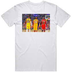 Lebron James Michael Jordan Kobe Bryant Basketball Legends Back T Shir