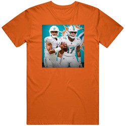 Tua Tagovailoa Jaylen Waddle Miami Football T Shirt