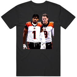 Jamarr Chase Joe Burrow Cincinnati Football Cartoon T Shirt