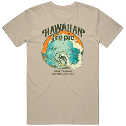 Hawaiian Tropic Dark Tanning Lotions And Oils Distressed T Shirt