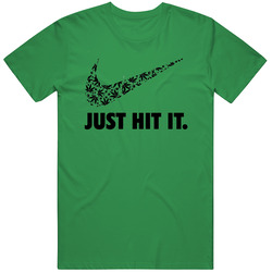 Just Hit It Marijuana Checkmark Pothead T Shirt